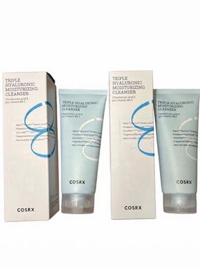 NIB Set of 2: COSRX Hydrium Triple Hyaluronic Moisturizing Cleansers 5.07 fl oz